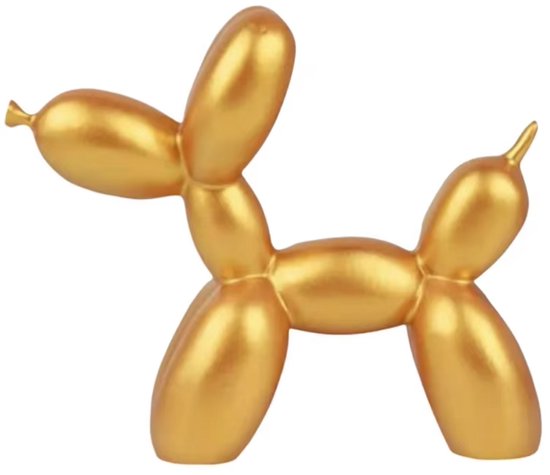 BaykaDecor - Standbeeld Ballon Hond - Jeff Koons kleine replica - Verjaardag Versiering - Goud - Kinderkamer Decoratie - 9 cm