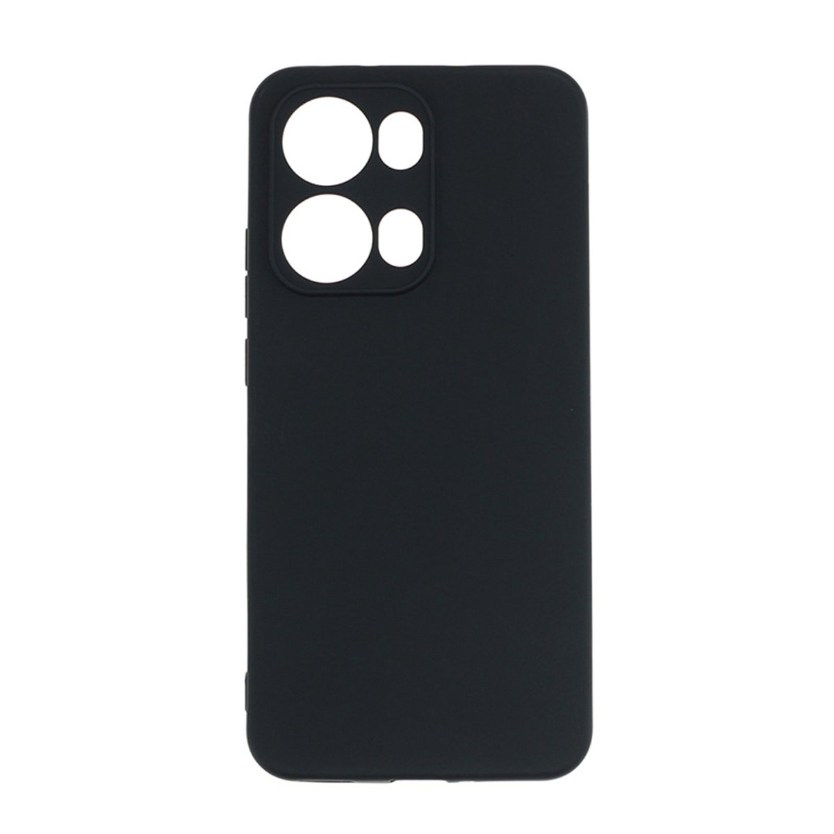 MobyDefend Hoesje - Geschikt voor Oppo Reno13 - TPU Backcover - Mat Zwart