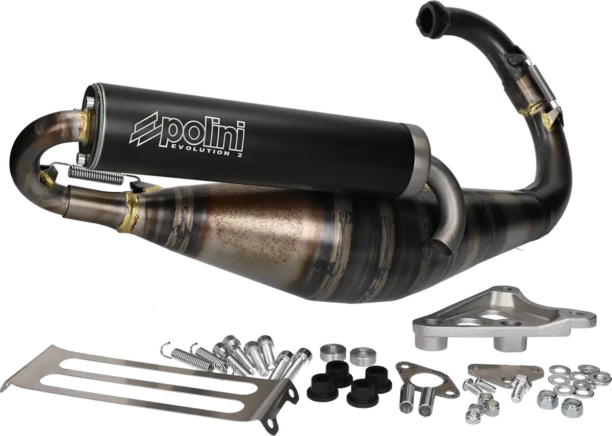Polini 70cc Evolution 2 uitlaat voor Minarelli Verticaal 2 Takt