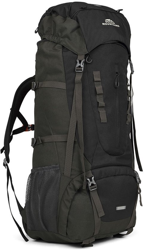 Dutch Mountains backpack 65-75 ltr – inclusief regenhoes – zwart