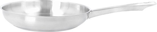 Poêle à frire en acier inoxydable Demeyere Bistro 3 – 24 cm Poêle à frire en acier inoxydable – Plat à rôtir adapté à toutes les sources de chaleur, y compris l'induction – Durable – Entièrement sans PFAS – PFOA – et PTFE
