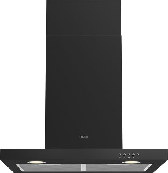 CENDO BMB506PDZ - Wand Afzuigkap - 60 cm - Zwart - 730 m³/h