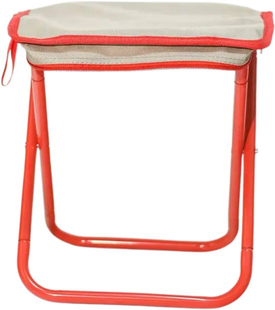 Livano Strandstoel Opvouwbaar - Inklapbaar - Met Rugleuning - Volwassenen - Folding chair - Beach - Camping - Rood