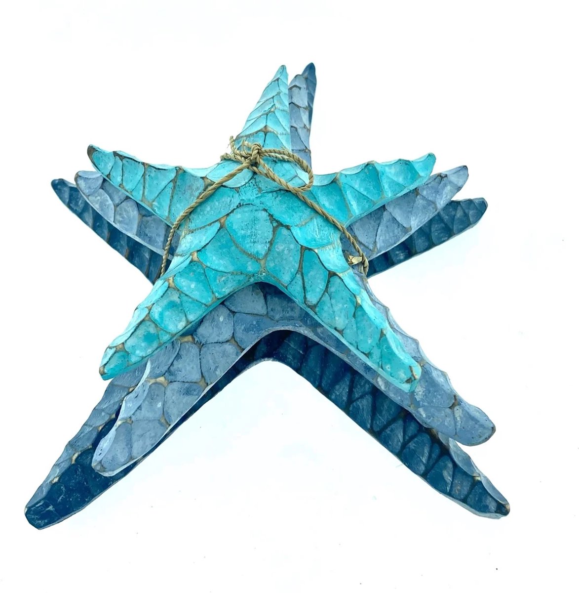 Set van 3 zeesterren Ariaan turquoise