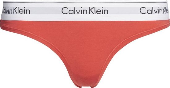 Calvin Klein - Dames - Thong - Rood - S | bol.com