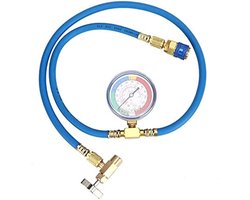 Aanvulling voor r134 auto airconditioning - auto - auto accessoires - R134A aanvullende slang - Koelmiddel kan worden genomen voor de meter - aanvullende slang aanvullende slang - koperen U-opvullingsslang met drukmeter