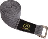 Natural Fitness Yoga Riem Yoga Strap - Grijs (Hennep) - 2,44 m in Lengte