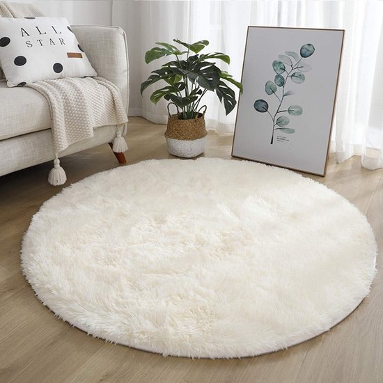 Interiyou vloerkleed woonkamer hoogpolig Sofia - 240x340 cm Taupe - Zacht, effen, wasbaar, antislip, langharig