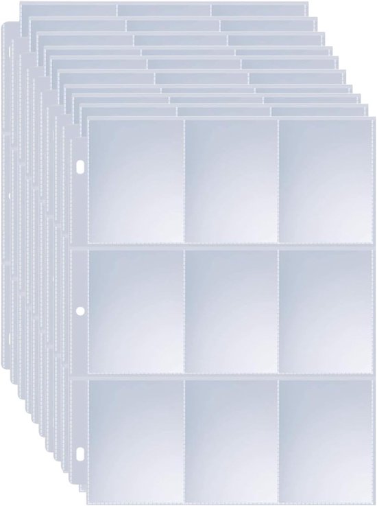 Foto: Transparante verzamelkaartenhoezen 10 stuks geschikt voor verzamelkaarten
