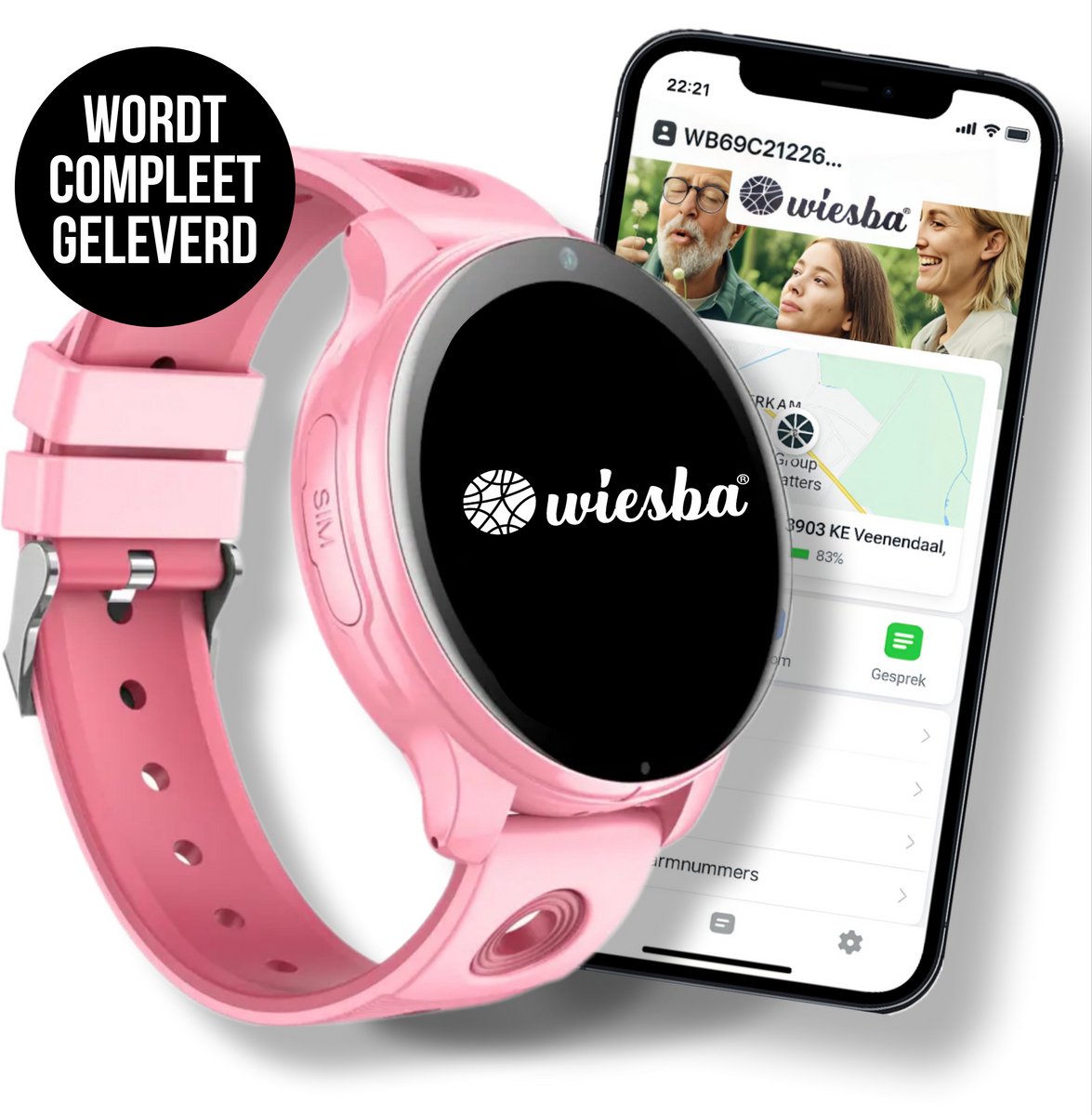 Wiesba WB56 - GPS horloge kind | 4G kinder smartwatch | Wiesba WB56 | Kinderhorloge met GPS | SOS horloge kind | Videobellen horloge kind | GPS tracker horloge kinderen | Smartwatch kinderen waterproof | Kinderhorloge schoolmodus
