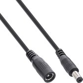 DC Voedingsplug Verlengkabel - 5,5 x 2,1mm - 0,25mm2 - 5 meter - Zwart