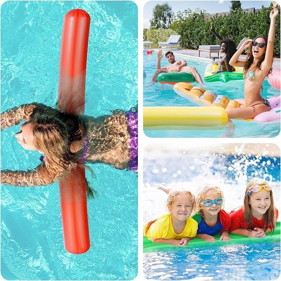 Flotteur De Natation Gonflable PVC – Aide à La Baignade Pour Piscine, Mer Ou Plage – Rose