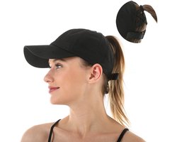 Petten - Baseball Cap dames - Zomer Baseball Pet - UV-werend & Ventilerend - Verstelbaar - Zwart