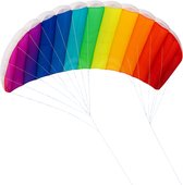 RAMBUX® - Matras Vlieger - Regenboog Kleur - Kinderen & Volwassenen - Kite - 140 x 60 cm Matrasvlieger - 30 Meter Lijn op Haspel