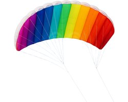 RAMBUX® - Matras Vlieger Regenboog - 1.4m - 30 Meter Lijn - 140x60 cm
