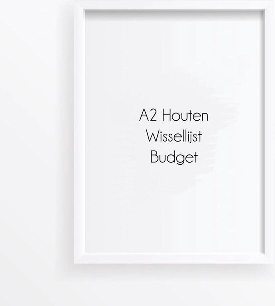 Buitenlander Ontslag nemen Diagnostiseren DesignClaud A2 Frame Budget - Wissellijst Wit A2 Frame Wit | bol.com
