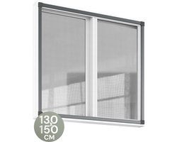 O'DADDY® Raamhor - 130x150 cm - Aanpasbaar Vliegengaas - Glasvezel - Horrengaas - Insectenhor - Veelzijdig en Gemakkelijk te Monteren - Zwart