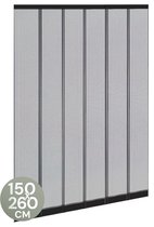 Bol.com O'DADDY® Vliegengordijn Lamellenhor - 150x260 cm - Deurgordijn - Hordeur - Aanpasbaar Ontwerp - Glasvezel - Deurhor Zwart aanbieding
