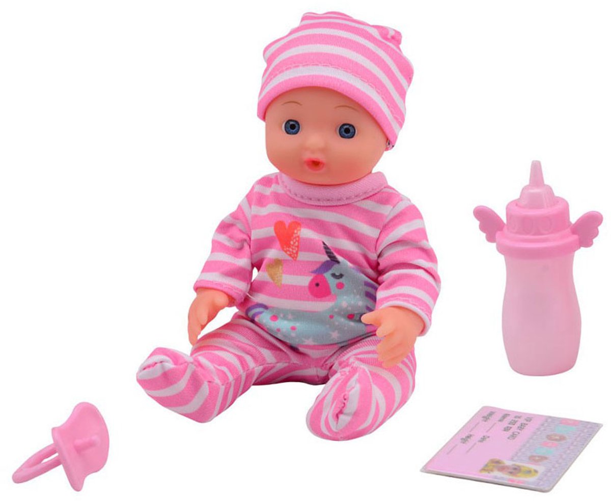 John Toy Baby Rose drink + plas pop 17cm