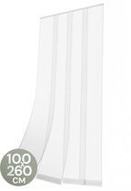 O'DADDY® Vliegengordijn Lamellenhor - 100x260 cm - Deurgordijn - Hordeur - Aanpasbaar Ontwerp - Glasvezel - Deurhor Wit