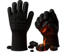 MR. PANACHE Ovenhandschoenen (2 stuks) - EN407 Certificaat - tot 500°C - Ovenwanten - Hittebestendige BBQ Handschoenen - Barbecue en Oven handschoenen - Hittebestendige handschoen - BBQ accesoires