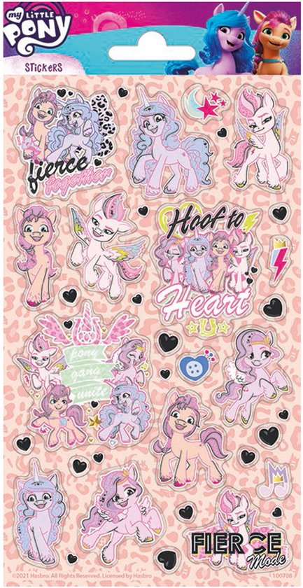 Foto: My little pony stickervel junior 200 x 102 mm 35 delig