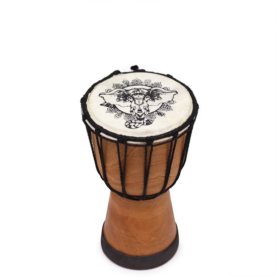 Tambour Djembé Fait Main - Avec Plateau Large - 20x12cm
