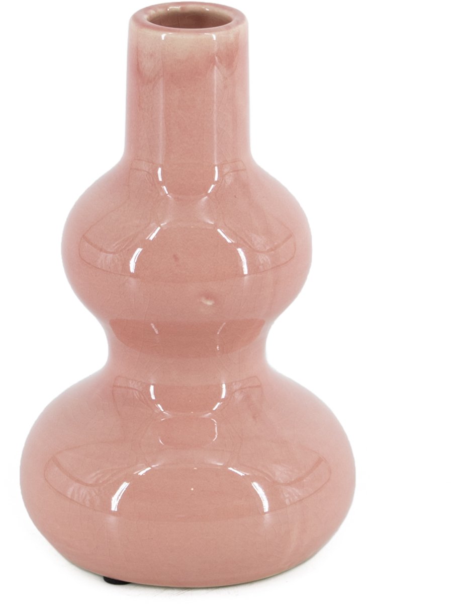 HomeBound by KY | Aardewerk vaas pink/roze | bloemenvaas roze