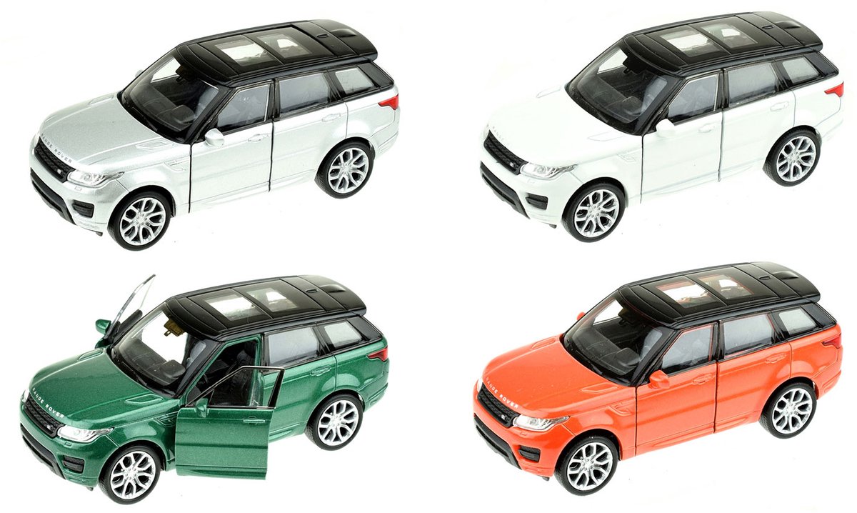 Welly Metalen Land Rover Evoque wit 12 Cm