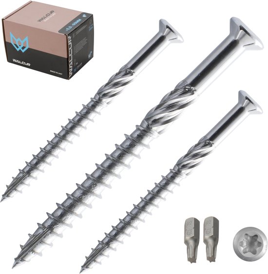 GeZu Impex Vis Pour Terrasse 5.0 x 60 mm A2 Inox Vis