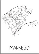 DesignClaud Markelo Plattegrond poster A2 poster (42x59,4cm)