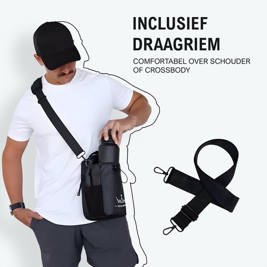 Sac de sport magnétique Royal Empire – Porte-bouteille 1,5 L – Sac de voyage – Sac magnétique – Sac de sport – Sac de fitness – Sac à bandoulière – Imperméable