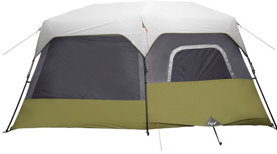 vidaXL - Tent - 9-persoons - waterdicht - met - LED - lichtblauw van Merkloos — afbeelding 4