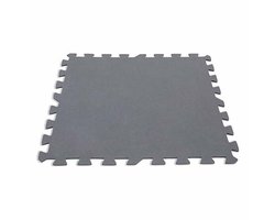 Intex Vloertegels - 8 stuks - 50 x 50 x 0,5 cm - Grijs