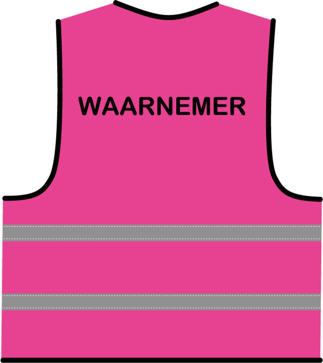 Waarnemer hesje roze