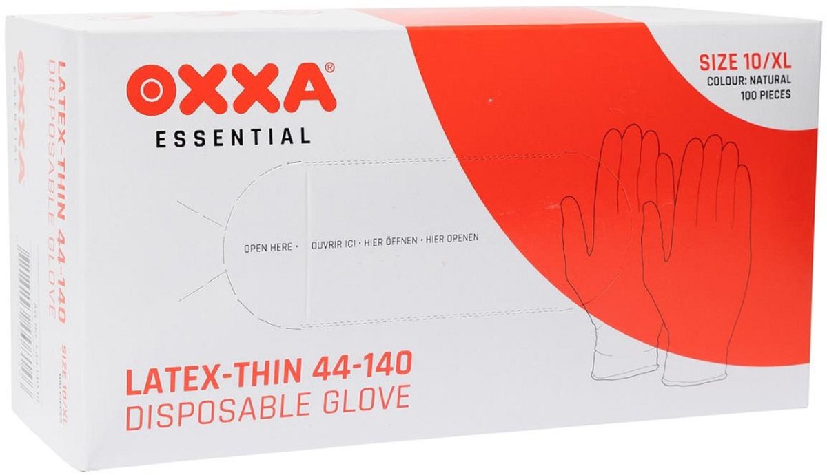 Latex wegwerp handschoenen - Gepoederd - MSAFE - maat M - 100 stuks - 4140
