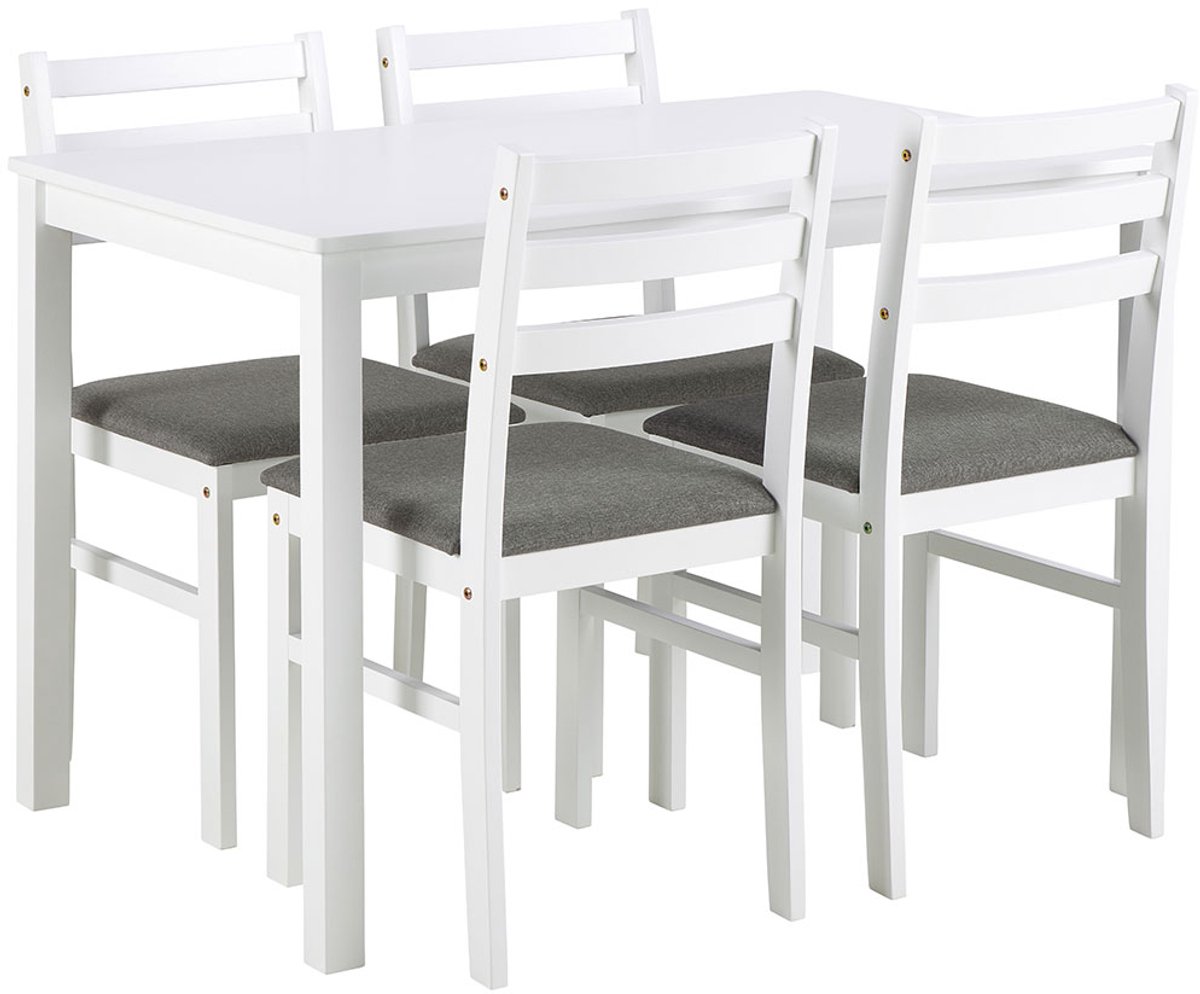 Giga Living Eettafel Lovund - Rechthoek Wit - 110x70x74,5cm