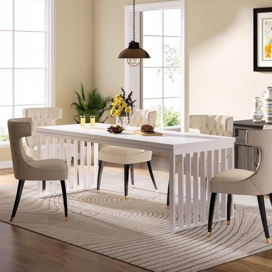 Tribesigns Eettafel - Industriële keukentafel voor 6-8 personen