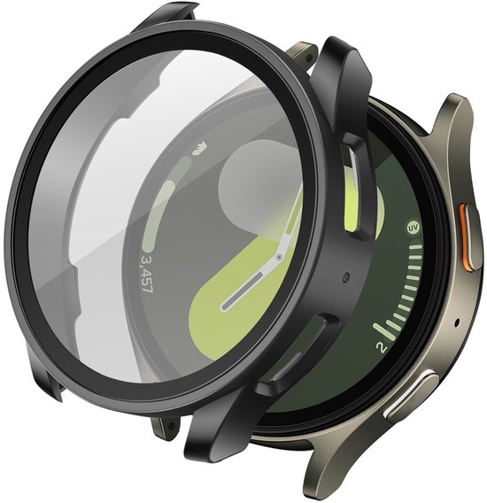 Protection d'écran imoshion - Compatible avec Samsung Galaxy Watch 7 40 mm - Coque rigide intégrale - Zwart
