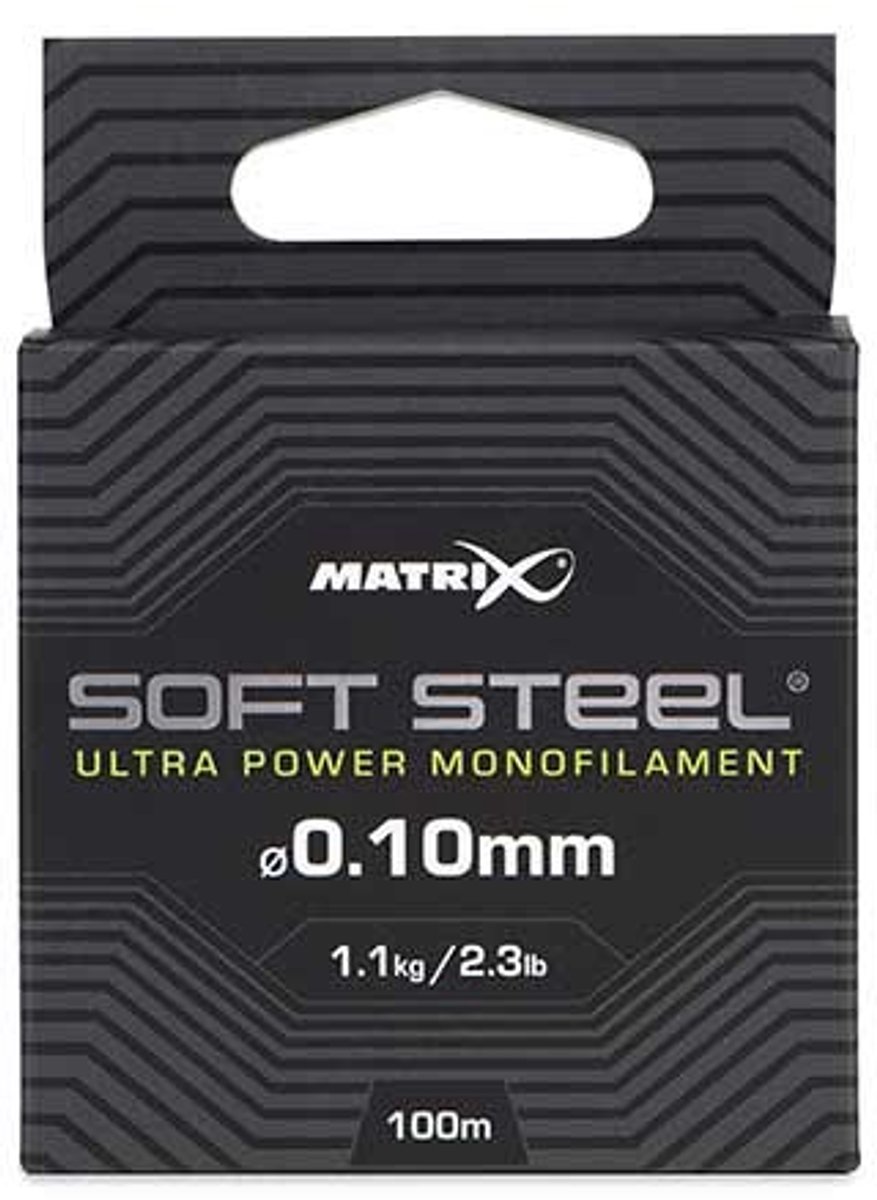 Matrix Soft Steel Ultra Power Monofilament 100m - Maat : 0.10mm