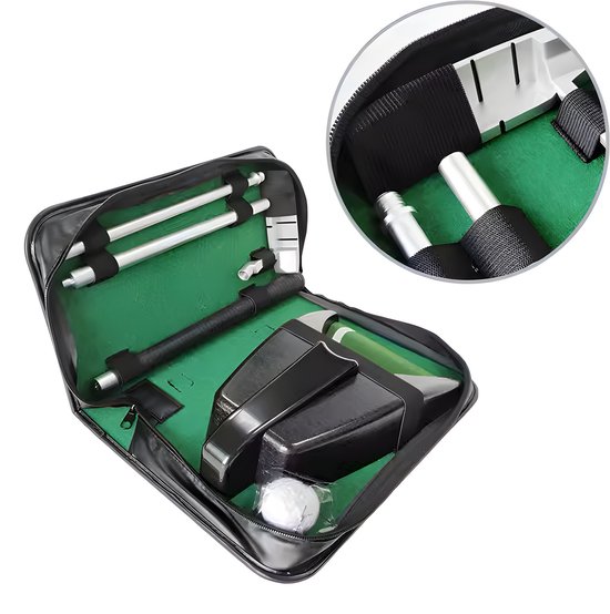 Stripe oefen putter set met balretour en cup van Stripe. — afbeelding 2
