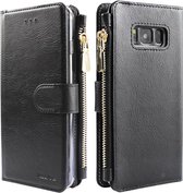 Xssive Wallet Book Case met Ritsvak voor Samsung Galaxy S10e - Book Case - Zwart