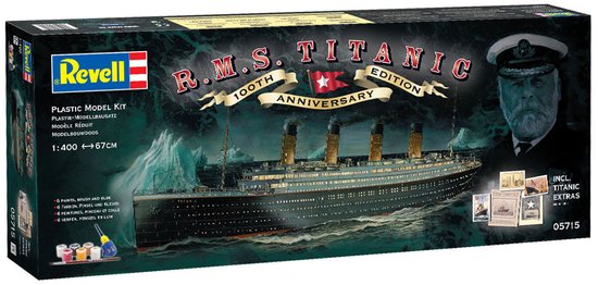 Revell Modelbouwpakket Schepen - 05715 Gift-Set 100 Years Titanic - Gift Set Plastic - 1:400 -