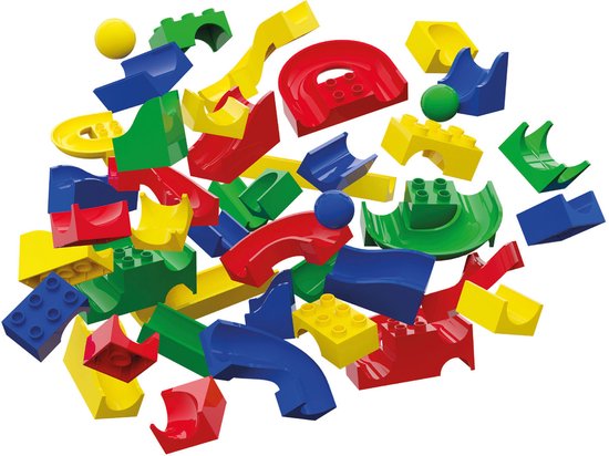 Hubelino Knikkerbaan Baanelementen - 128dlg.