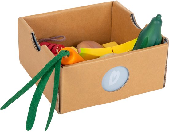 Small Foot - Houten Snij- en Speeleten Lunch Set, 24dlg. van Small Foot — afbeelding 4