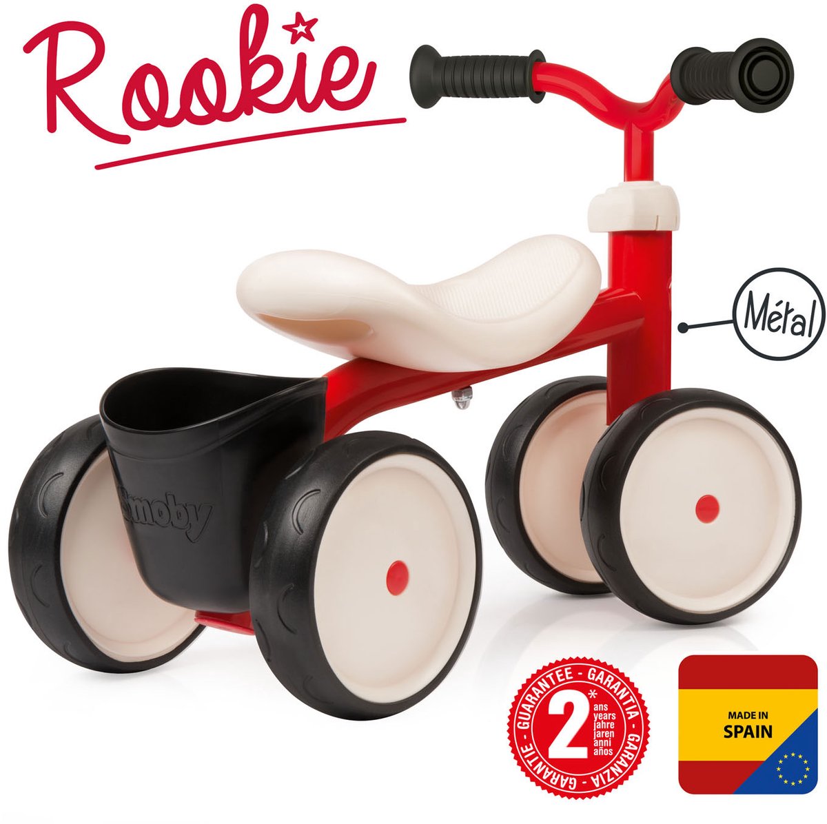 Smoby Rookie Rood - Loopauto — afbeelding 12
