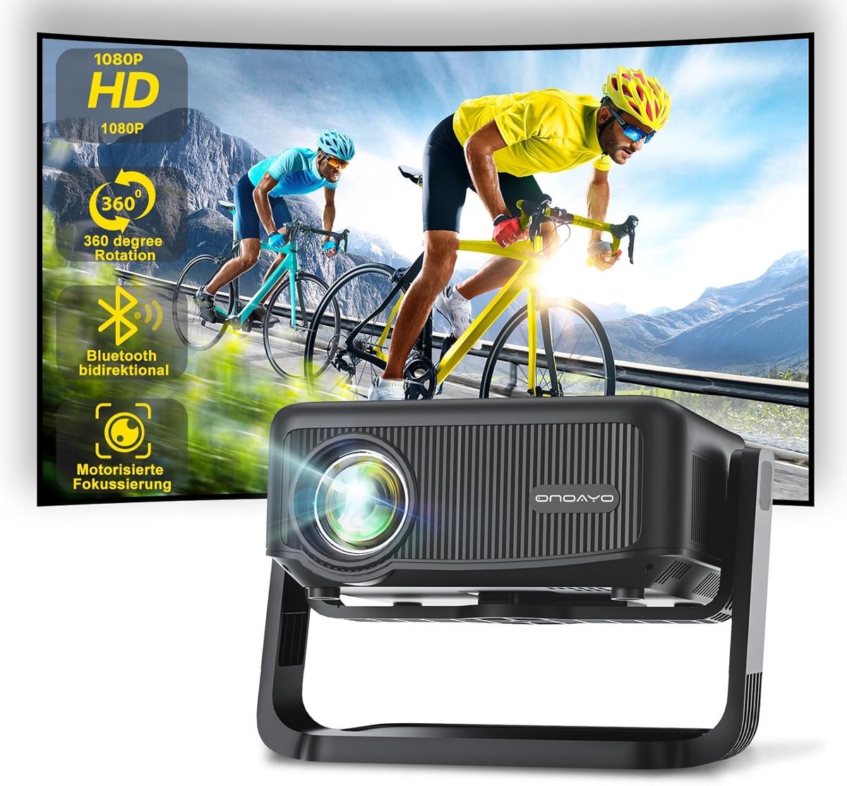 Mini beamer - Projector - Beamerscherm - Projectiescherm - Outdoor & Indoor Projector -