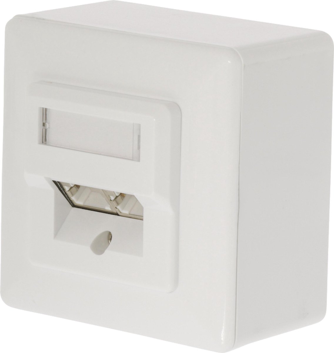 Valueline Netwerk wandcontactdoos - 2x RJ45 / CAT6 - wit