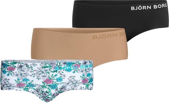 Bjorn Borg - Dames 3-Pack Floral Hipster - Multicolor - 34 |