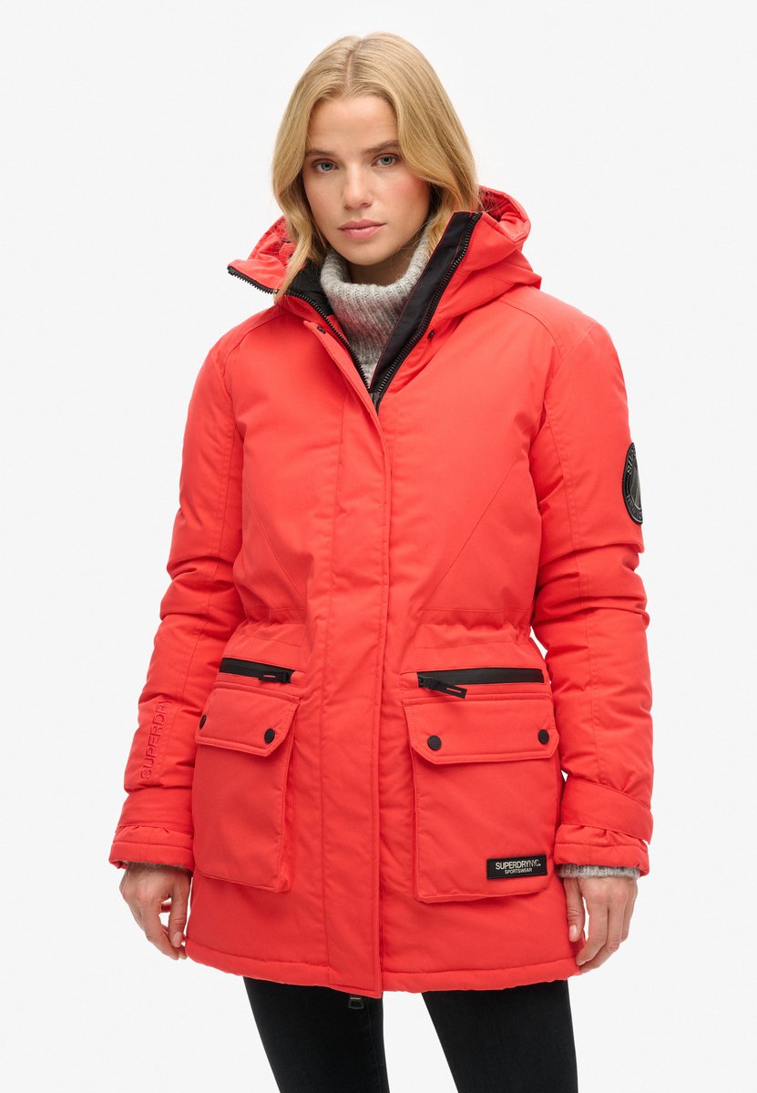 Superdry Gewatteerde City parka Dames Gewatteerde jassen Rood